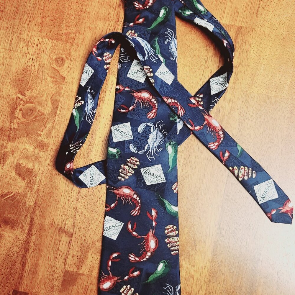 Tabasco ~ Silk NeckTie ~ New Condition ~ Cross Posted